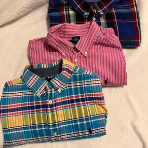 Ralph Lauren & Chaps Colorful Boys Dress Shirts